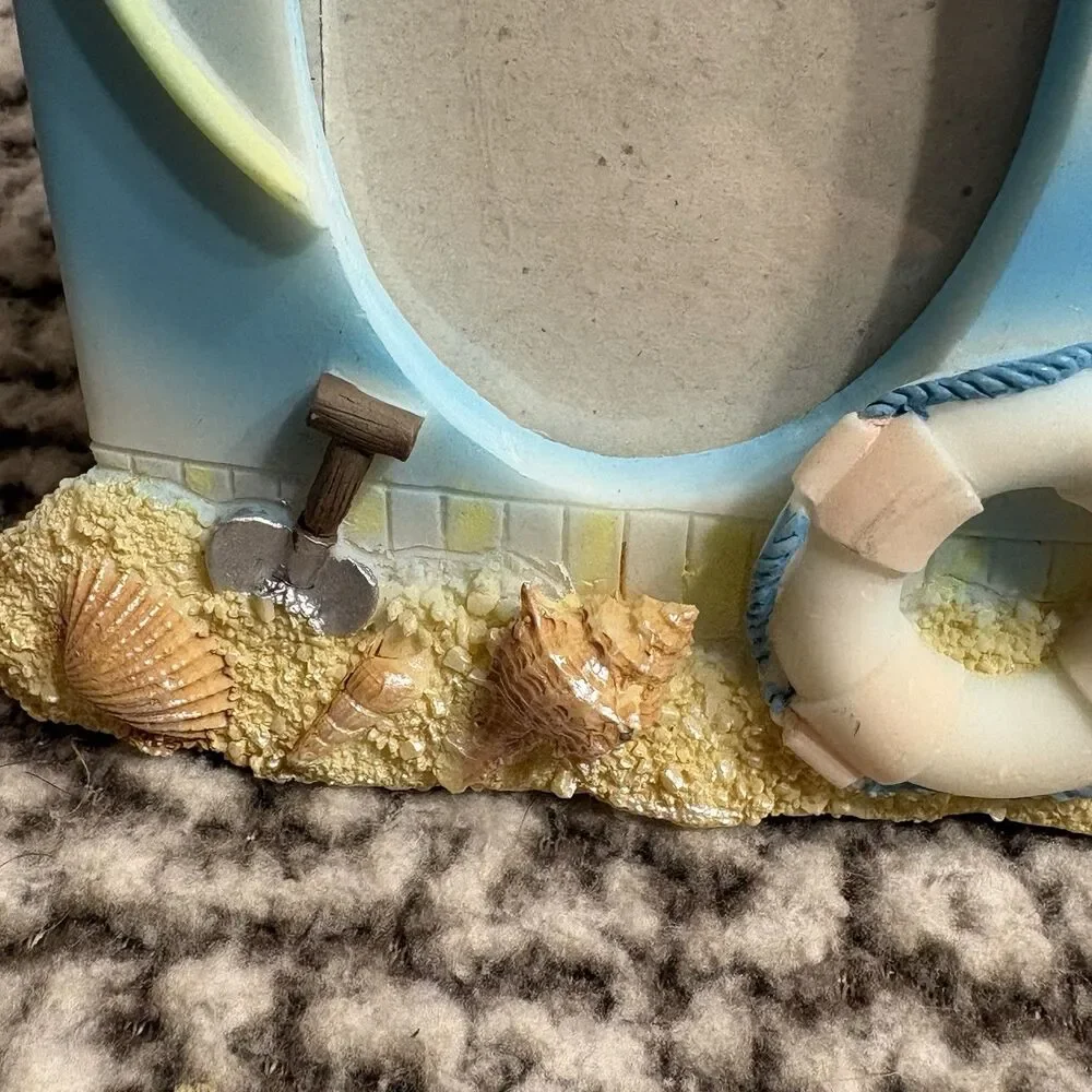 Beach Themed Picture Frame Sand Sea Shells